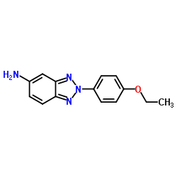 2-(4-ETHOXY-PHENYL)-2H-BENZOTRIAZOL-5-YLAMINE结构式