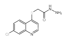 2-[((7-氯喹啉-4-基)硫基]乙酰肼结构式