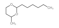 1,3-Dioxane,2-hexyl-4-methyl- Structure