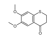 2,3-二氢-6,7-二甲氧基-4H-1-苯并噻喃-4-酮结构式