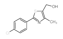 (2-(4-CHLOROPHENYL)-4-METHYLTHIAZOL-5-YL)METHANOL structure