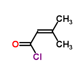 3-methylcrotonoyl chloride Structure
