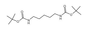 N,N'-di-(tert-butoxycarbonyl)-1,5-diaminopentane结构式