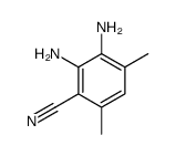 Benzonitrile,2,3-diamino-4,6-dimethyl- Structure