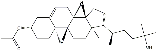 26,27-Dinorergost-5-ene-3β,24-diol 3-acetate结构式