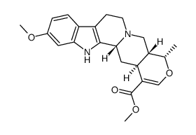 methyl (3β,19α)-16,17-didehydro-11-methoxy-19-methyloxayohimban-16-carboxylate结构式