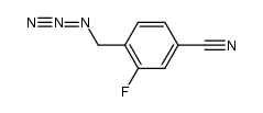 3-fluoro-4-(azidomethyl)benzonitrile Structure