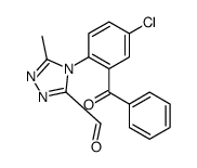 4-(2-Benzoyl-4-chlorophenyl)-5-Methyl-4H-1,2,4-triazole-3-carboxaldehyde结构式