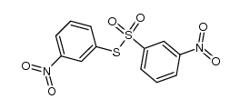 3-nitro-benzenethiosulfonic acid S-(3-nitro-phenyl ester)结构式
