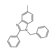 1-benzyl-5-methyl-2-phenylbenzimidazole结构式