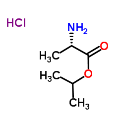 D-丙氨酸异丙酯盐酸盐结构式