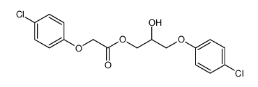 (4-Chloro-phenoxy)-acetic acid 3-(4-chloro-phenoxy)-2-hydroxy-propyl ester Structure