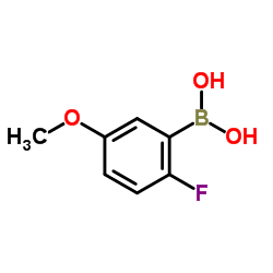 (2-Fluoro-5-methoxyphenyl)boronic acid structure