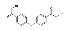 2-bromo-1-[4-[[4-(2-bromoacetyl)phenyl]methyl]phenyl]ethanone结构式
