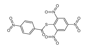 2,4,6-trinitrophenyl ester of 4-nitrobenzenecarbothioic acid结构式