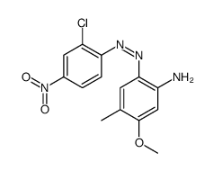 2-(2-chloro-4-nitrophenylazo)-5-methoxy-p-toluidine结构式