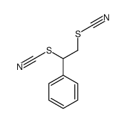 (1-phenyl-2-thiocyanatoethyl) thiocyanate Structure