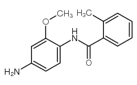 N-(4-氨基-2-甲氧基苯基)-2-甲基苯甲酰胺结构式