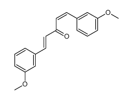 (1E,4E)-1,5-双(3-甲氧基苯基)-1,4-戊二烯-3-酮结构式