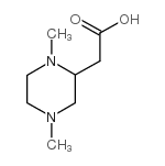 2-(1,4-二甲基哌嗪-2-基)乙酸结构式