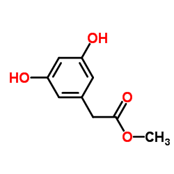 3,5-二羟基苯乙酸甲酯结构式