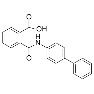 2-([1,1-联苯]-4-基氨基甲酰)苯甲酸结构式