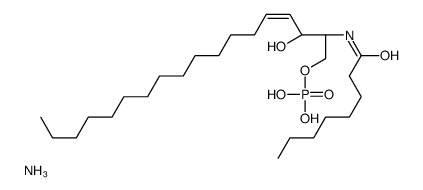 N-octanoyl-ceramide-1-phosphate(ammonium salt) Structure