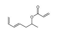 hepta-4,6-dien-2-yl prop-2-enoate结构式