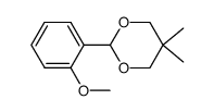 2-(2-methoxyphenyl)-5,5-dimethyl-1,3-dioxane Structure