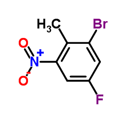 2-溴-4-氟-6-硝基甲苯结构式