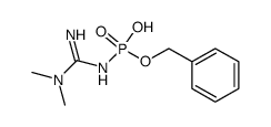 N,N-dimethyl-N'-phosphoroguanidine monobenzyl ester Structure
