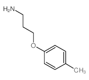 3-(4-甲基苯氧基)丙胺结构式