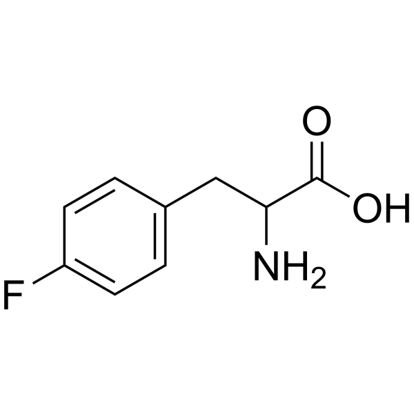 4-氟-DL-苯丙氨酸结构式