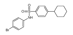 N-(4-bromophenyl)-4-cyclohexylbenzenesulfonamide Structure