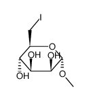 methyl 6-deoxy-6-iodo-α-D-mannopyranoside结构式