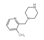 1-(3-甲基吡啶-2-甲基)-哌嗪结构式