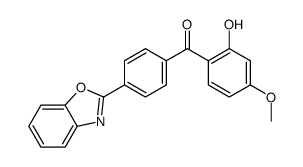 [4-(1,3-benzoxazol-2-yl)phenyl]-(2-hydroxy-4-methoxyphenyl)methanone结构式