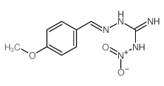 Hydrazinecarboximidamide,2-[(4-methoxyphenyl)methylene]-N-nitro- structure