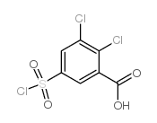 2,3-二氯-5-氯磺酰基苯甲酸结构式
