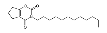 3-dodecyl-6,7-dihydro-5H-cyclopenta[e][1,3]oxazine-2,4-dione结构式