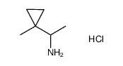 1-(1-methylcyclopropyl)ethanamine hydrochloride结构式