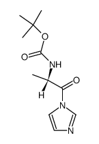 [(1S)-2-imidazol-1-yl-1-methyl-2-oxo-ethyl]-carbamic acid tert-butyl ester Structure