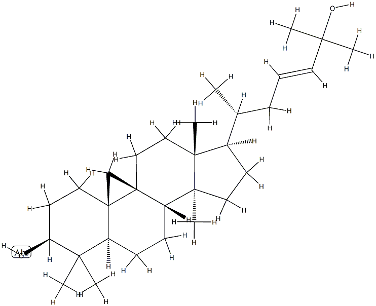 (3β,23E)-Cycloarta-23-ene-3,25-diol Structure