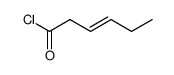 (E)-HEX-2-ENOYLCHLORIDE Structure