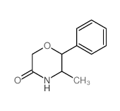 3-Morpholinone,5-methyl-6-phenyl- Structure