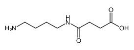 Butanoic acid, 4-[(4-aminobutyl)amino]-4-oxo- Structure