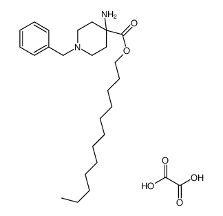 dodecyl 4-amino-1-benzylpiperidine-4-carboxylate,oxalic acid Structure
