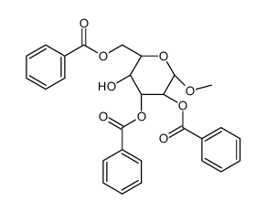 Methyl 2,3,6-tri-O-benzoyl-α-D-glucopyranoside结构式