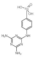 [4-[(4,6-二氨基-1,3,5-三嗪-2-基)氨基]苯基]亚磺酸结构式