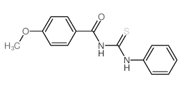 4-methoxy-N-(phenylthiocarbamoyl)benzamide结构式